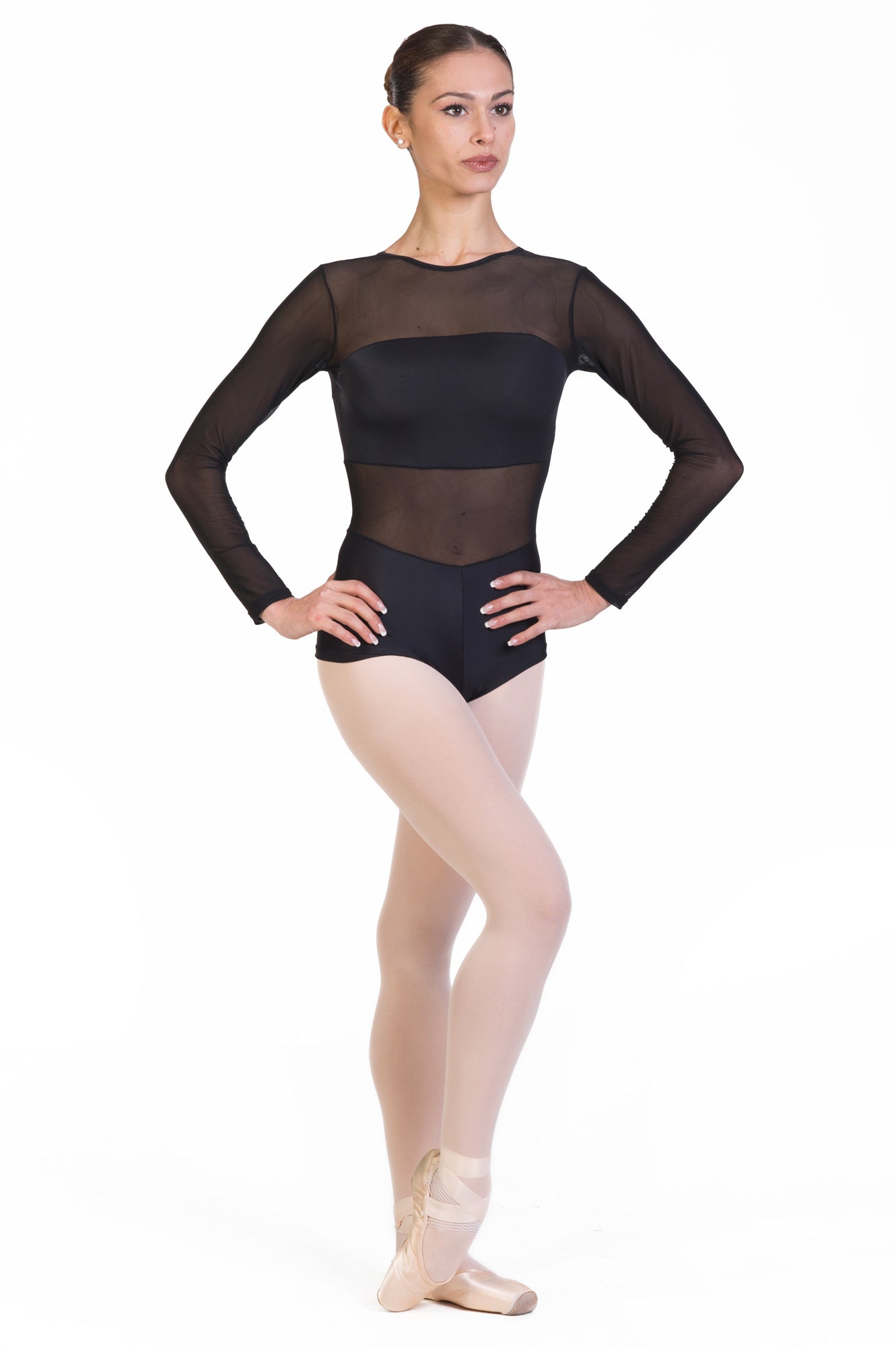 Body danza con trasparenze OTTANIA B7021-STUDIODANZA